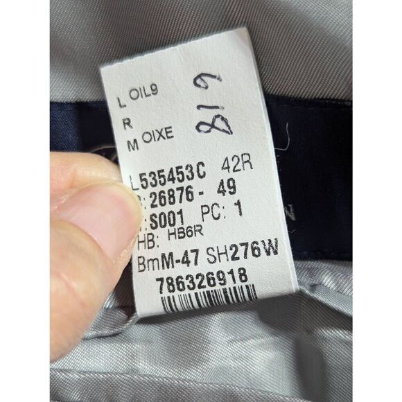 Ralph Lauren Men's Gray & Light Blue Silk Wool Blend Long-Sleeve Blazer Size 42R - Picture 8 of 8